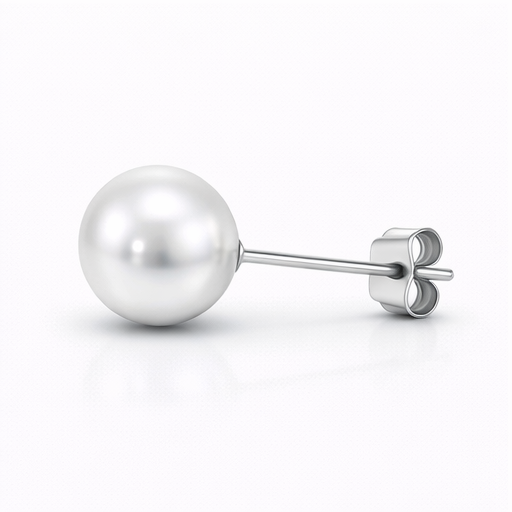 Pearl Stud Earrings 14mm