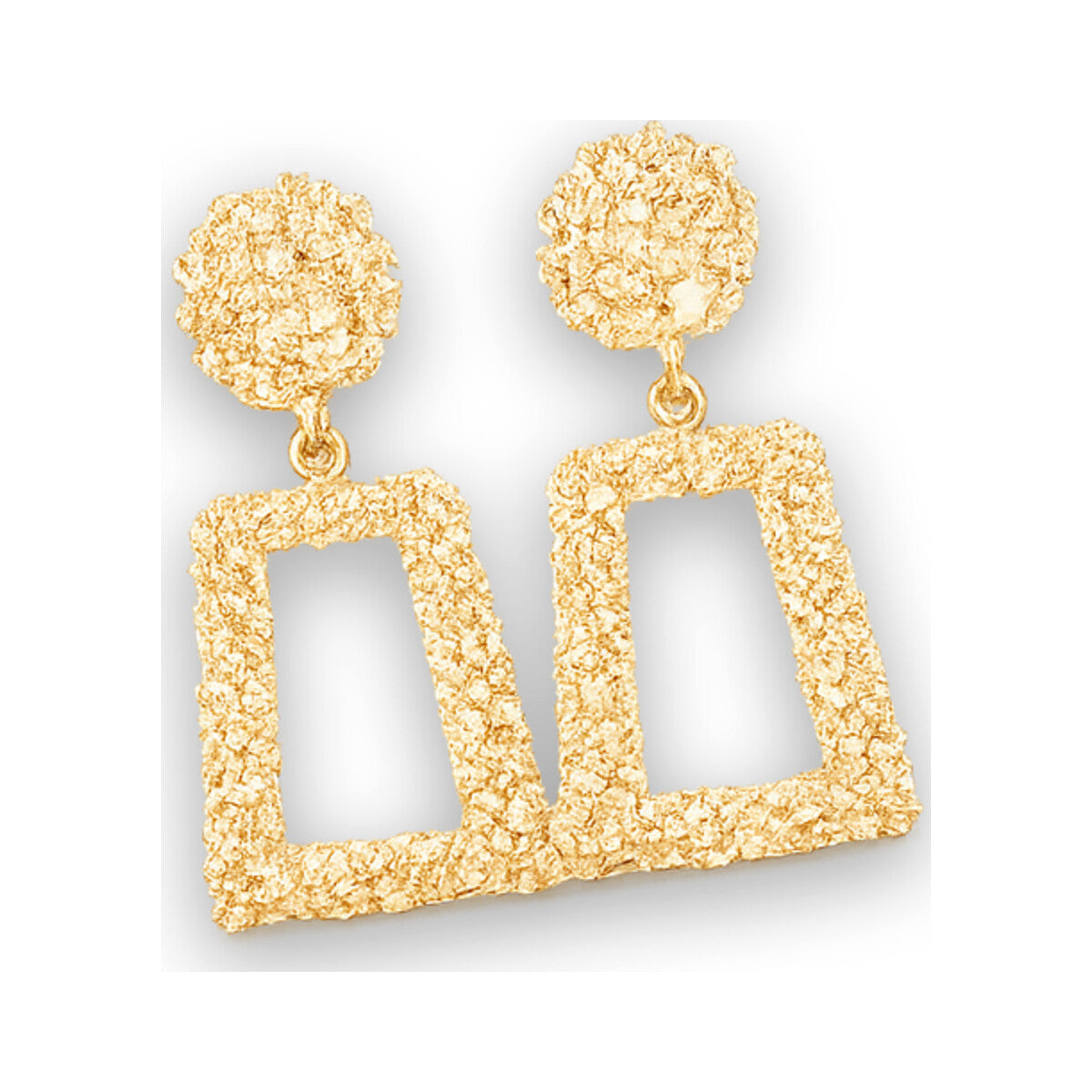 Architectural Retro Drop Earrings