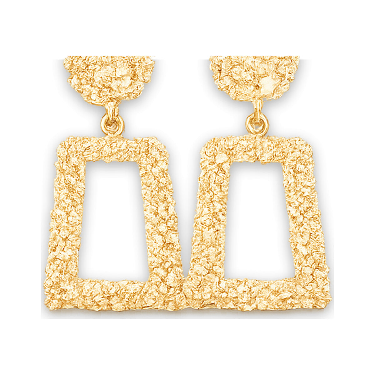 Architectural Retro Drop Earrings