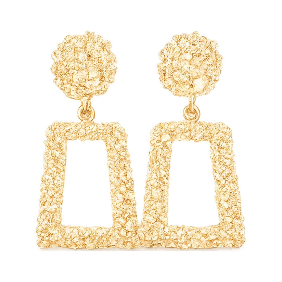 Architectural Retro Drop Earrings
