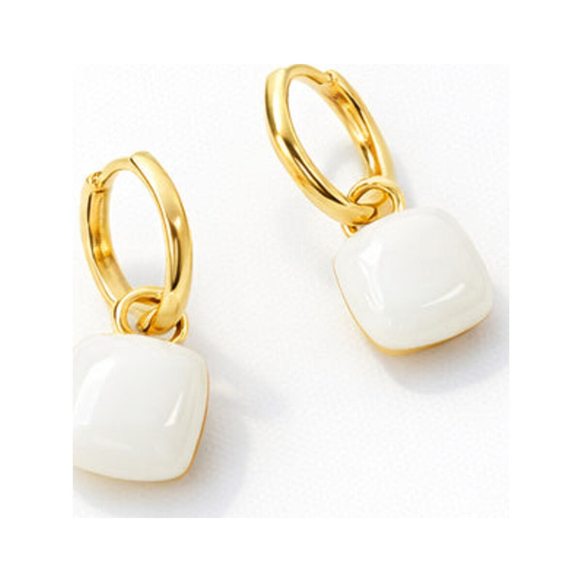 White Resin Statement Drops