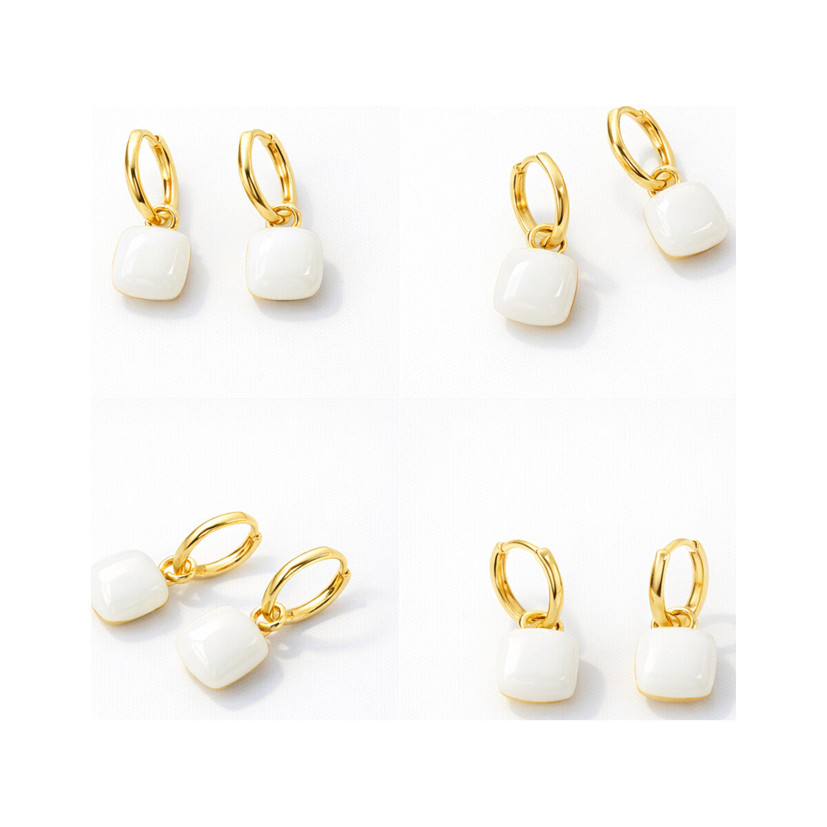 White Resin Statement Drops