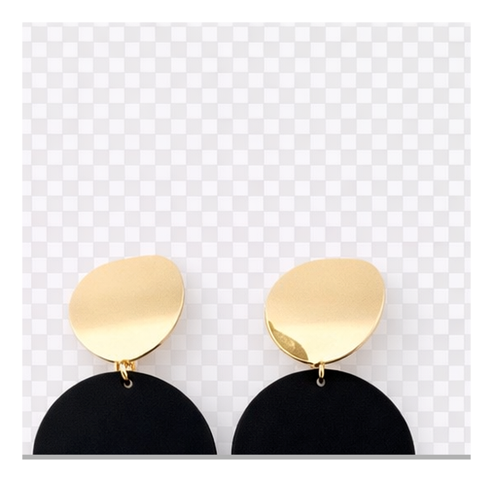 Alloy Geometric Round Earrings – Round Square Halo Nova