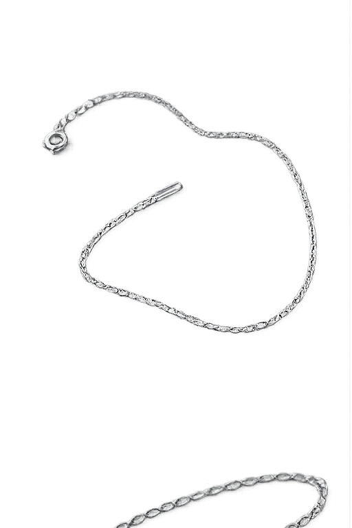 Moissanite Rhodium Heart Bracelet