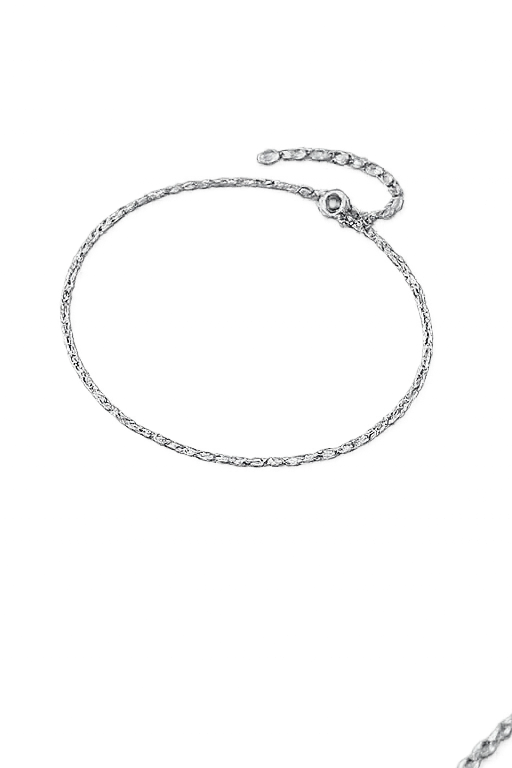 Moissanite Rhodium Heart Bracelet