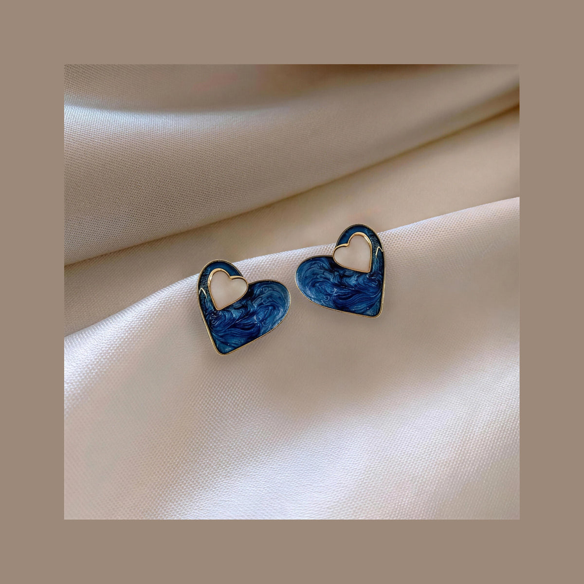 Couture Blue Love Earrings
