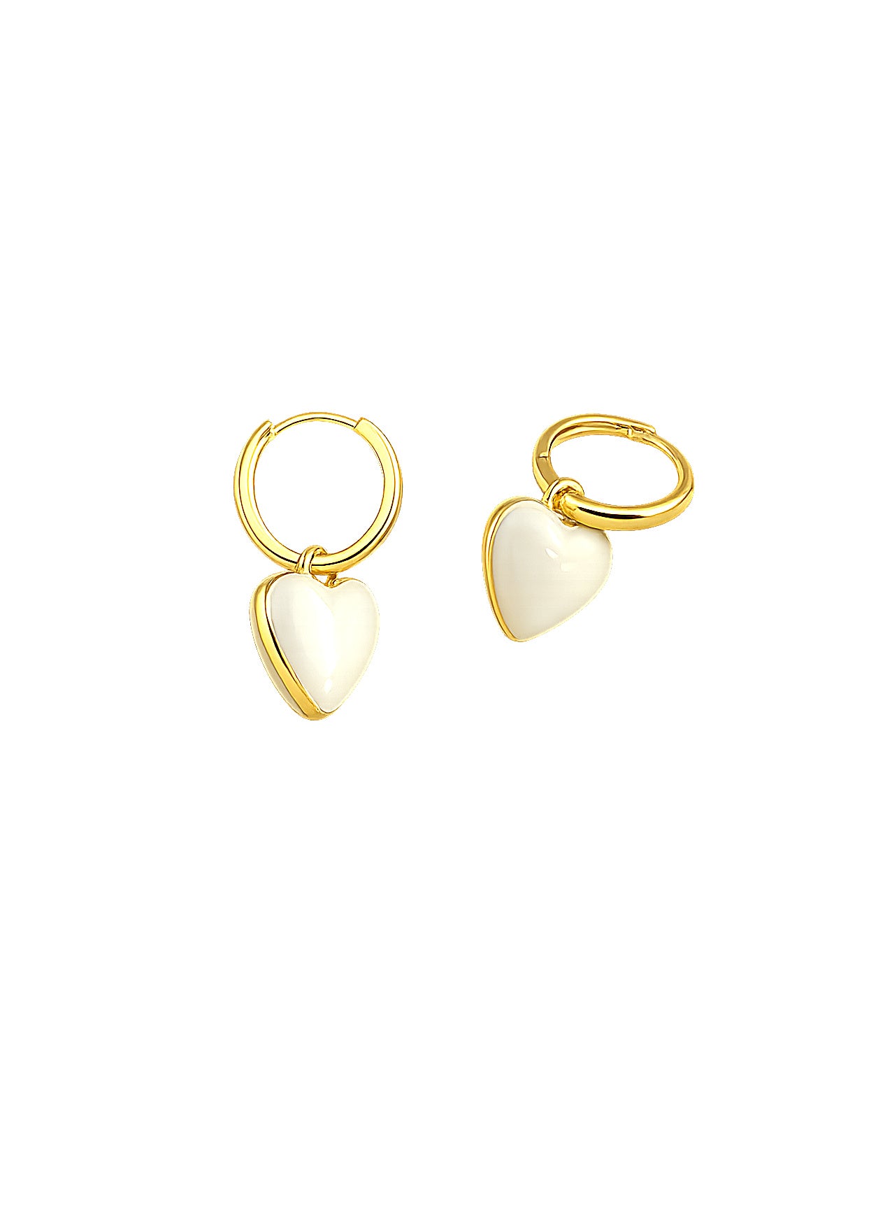 Modern Heart Enamel Drops