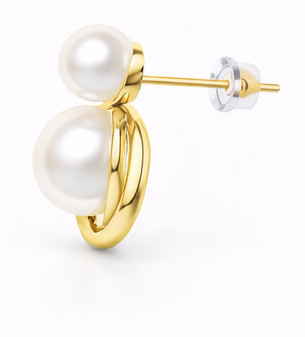 Large Small Pearl Earrings
