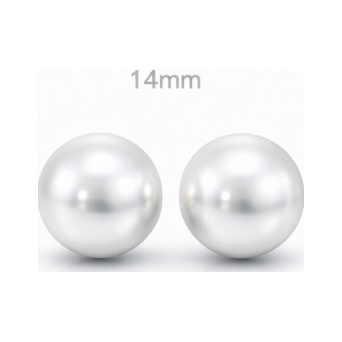 Pearl Stud Earrings 14mm