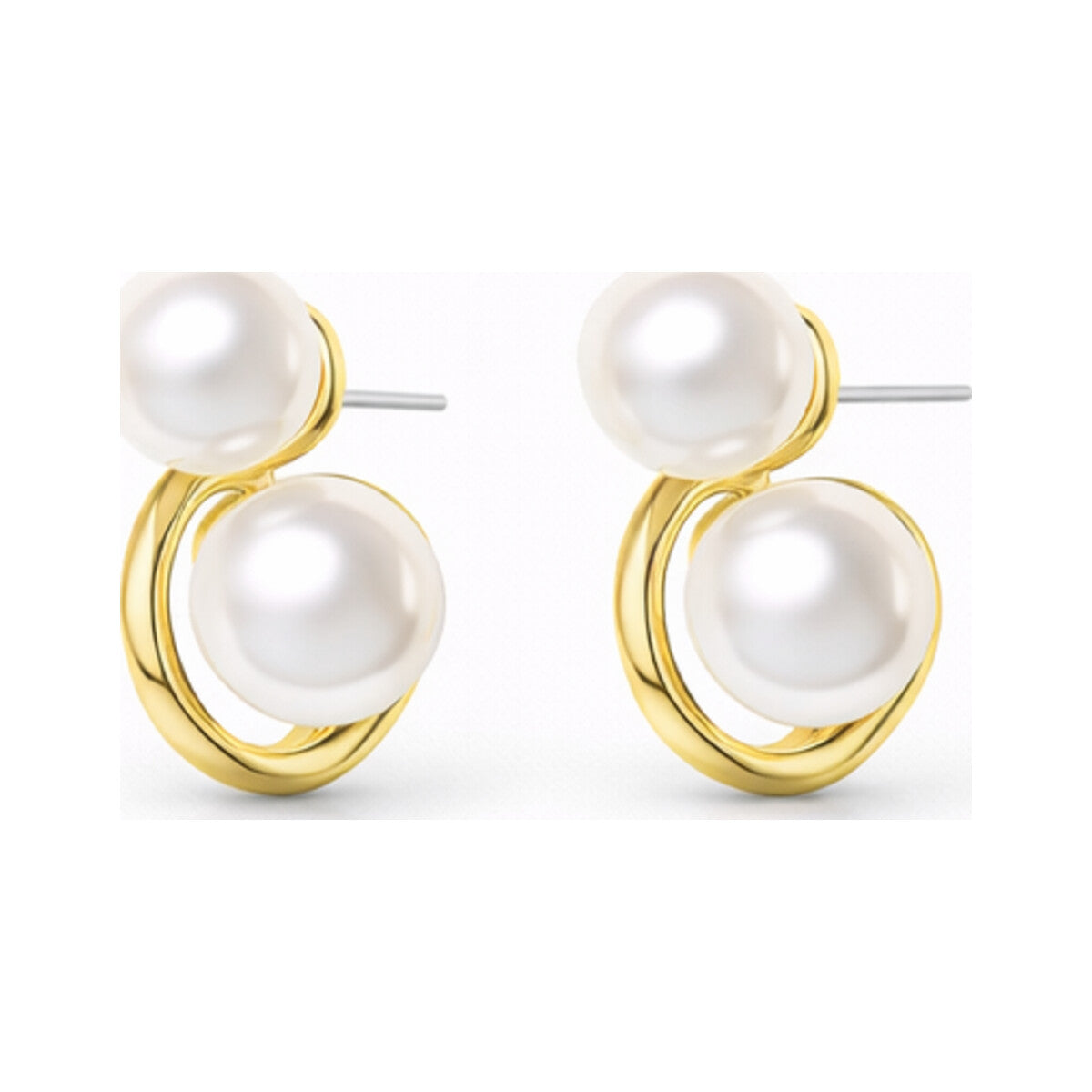 Large Small Pearl Earrings