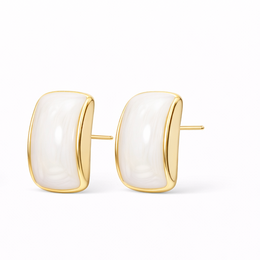 Arched Beige Bow Drops