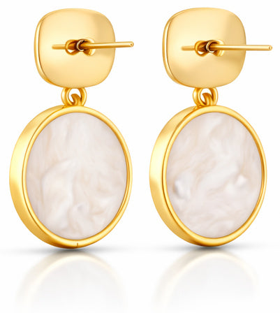 Retro Geometric Drop Earrings