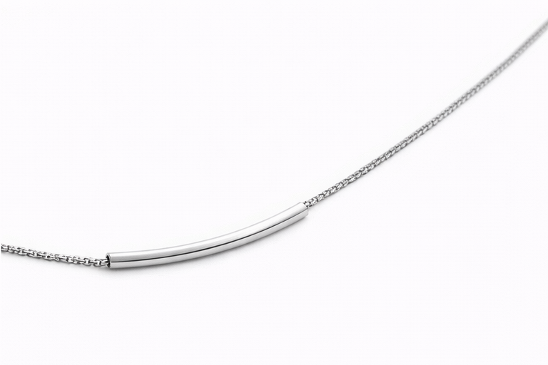 S925 Sterling Silver Round Tube Bracelet