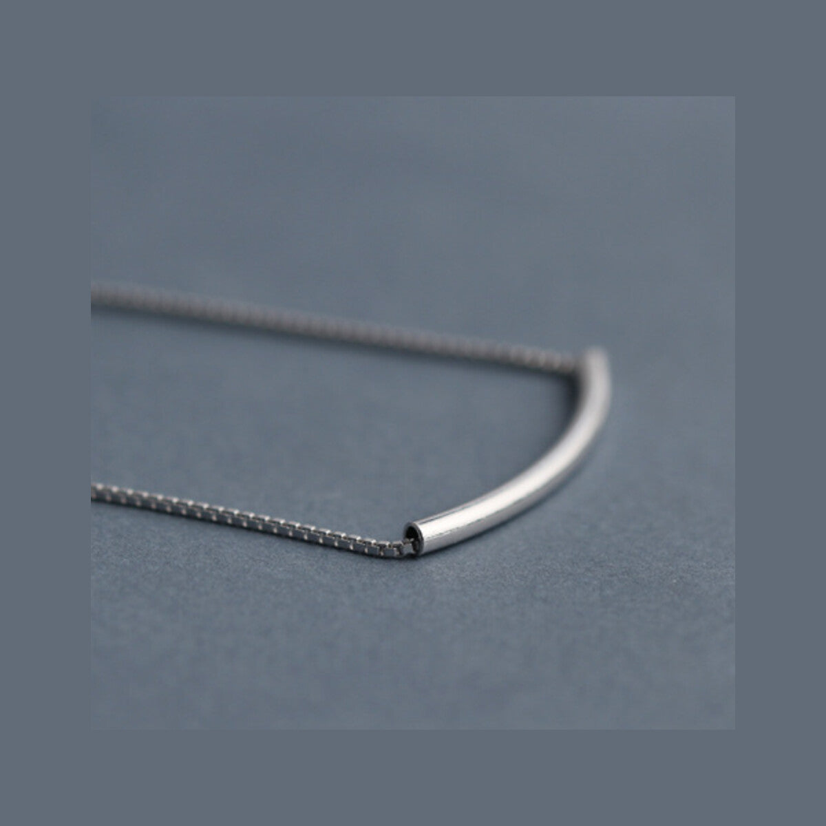 S925 Sterling Silver Round Tube Bracelet