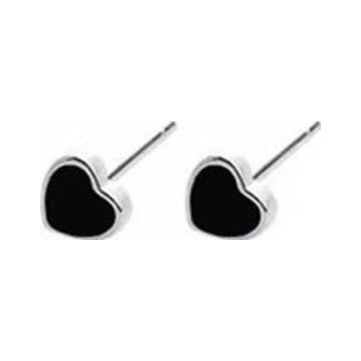 S925 Sterling Silver Love Geometric Stud Earrings