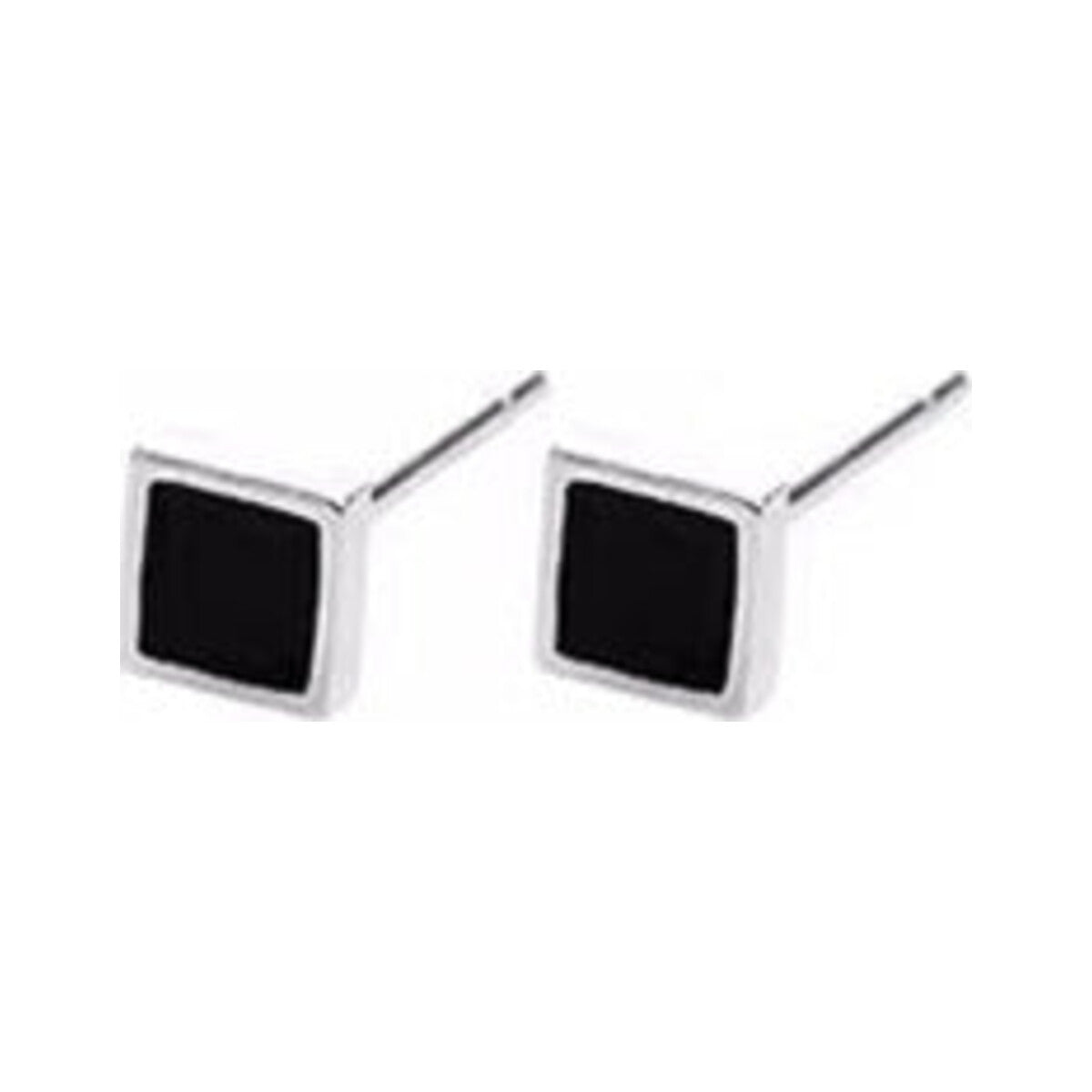 S925 Sterling Silver Square Geometric Stud Earrings