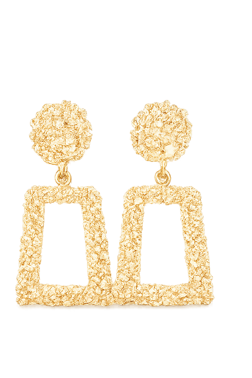 Architectural Retro Drop Earrings