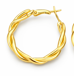 Twist Pearl Bow Drops