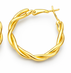 Twist Pearl Bow Drops