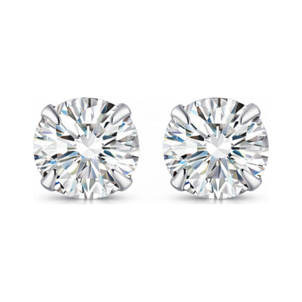 Zircon S925 Sterling Silver Heart Star Stud Earrings – Star Heart Nova