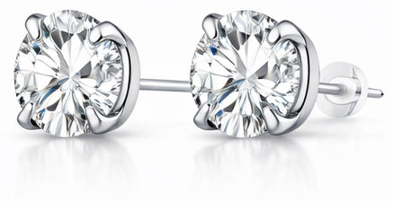 Zircon S925 Sterling Silver Heart Star Stud Earrings – Star Heart Nova