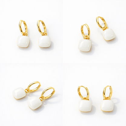 White Resin Statement Drops