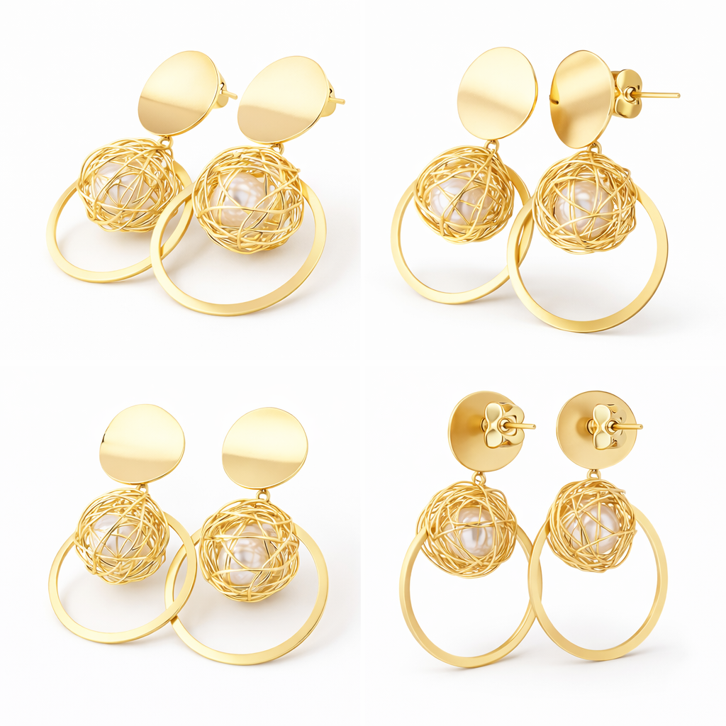 Couture Geometric Patchwork Drops