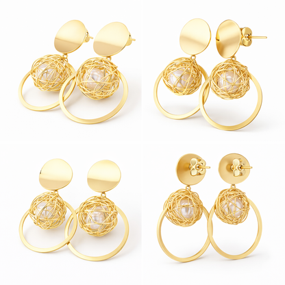 Couture Geometric Patchwork Drops