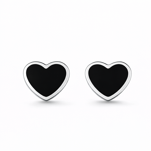 S925 Sterling Silver Love Geometric Stud Earrings