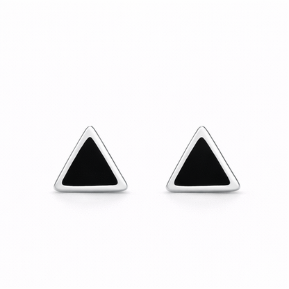 S925 Sterling Silver Triangle Geometric Stud Earrings