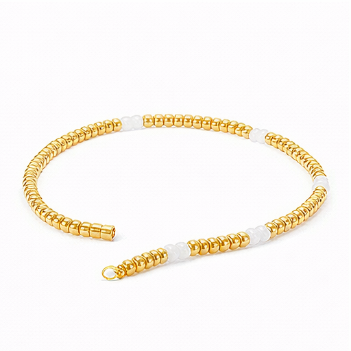 Vintage Pearl Colorblock Bracelet