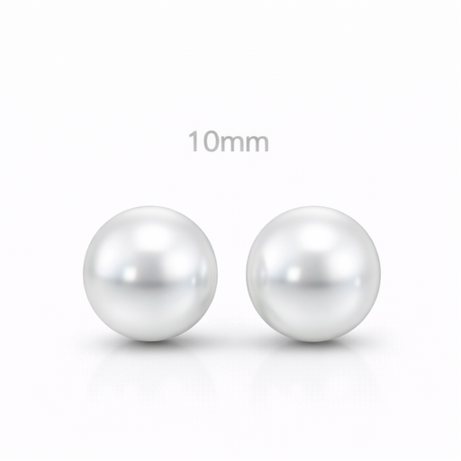 Pearl Stud Earrings 10mm