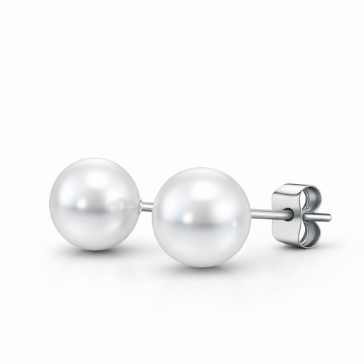 Pearl Stud Earrings 10mm
