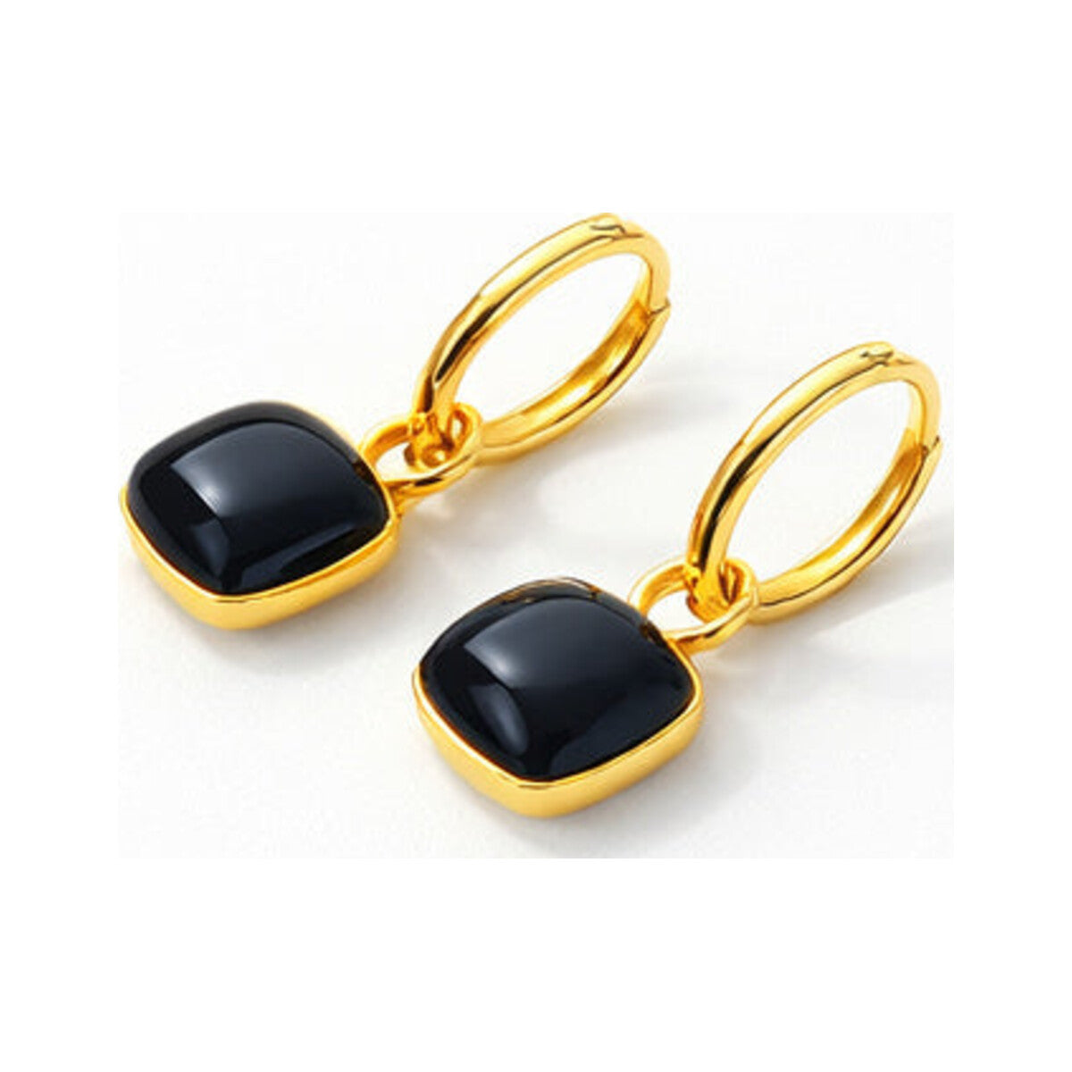Glossy Heart Drop Earrings