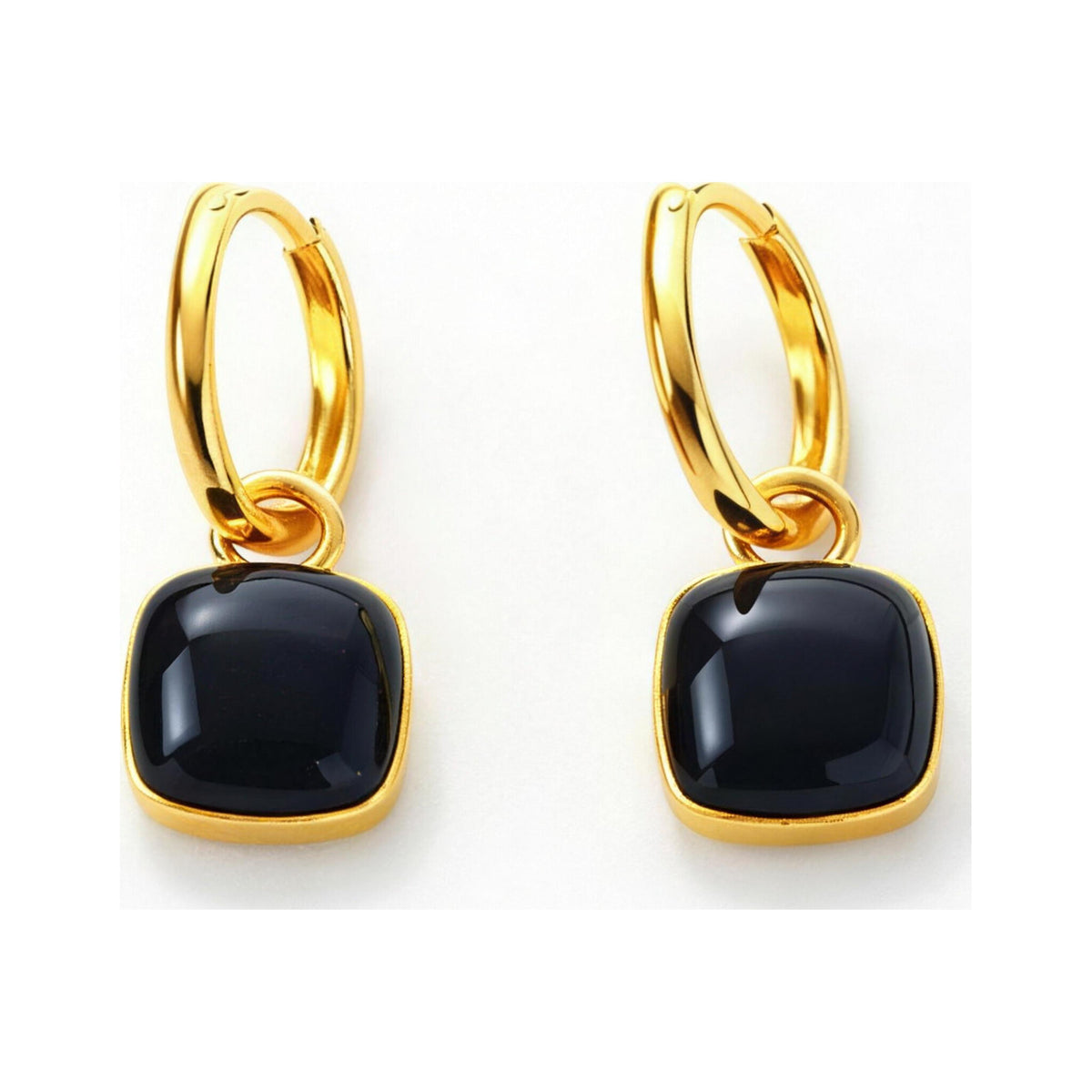 Glossy Heart Drop Earrings