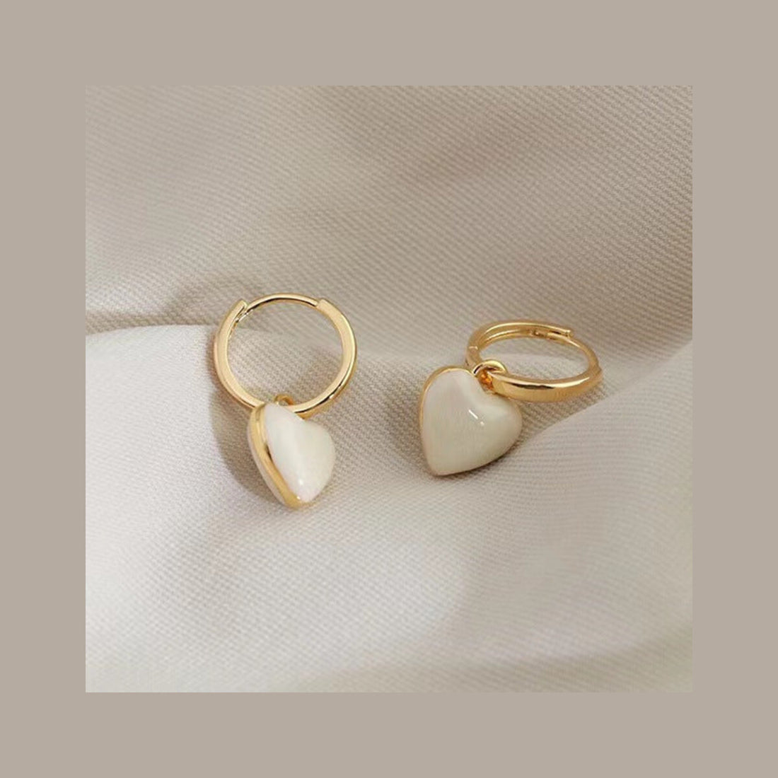 Modern Heart Enamel Drops