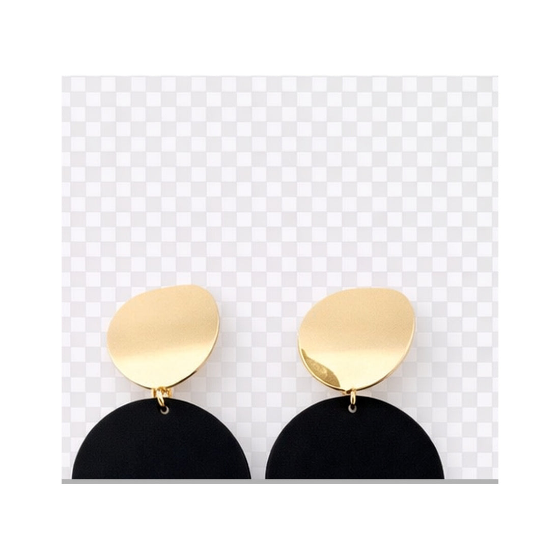 Alloy Geometric Round Earrings – Round Square Halo Nova