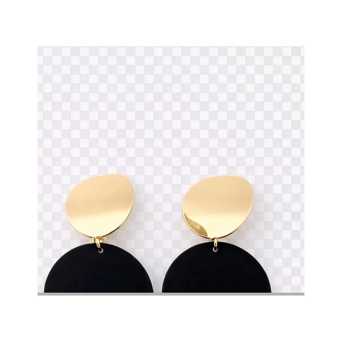 Alloy Geometric Round Earrings – Round Square Halo Nova