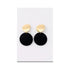 Alloy Geometric Round Earrings – Round Square Halo Nova