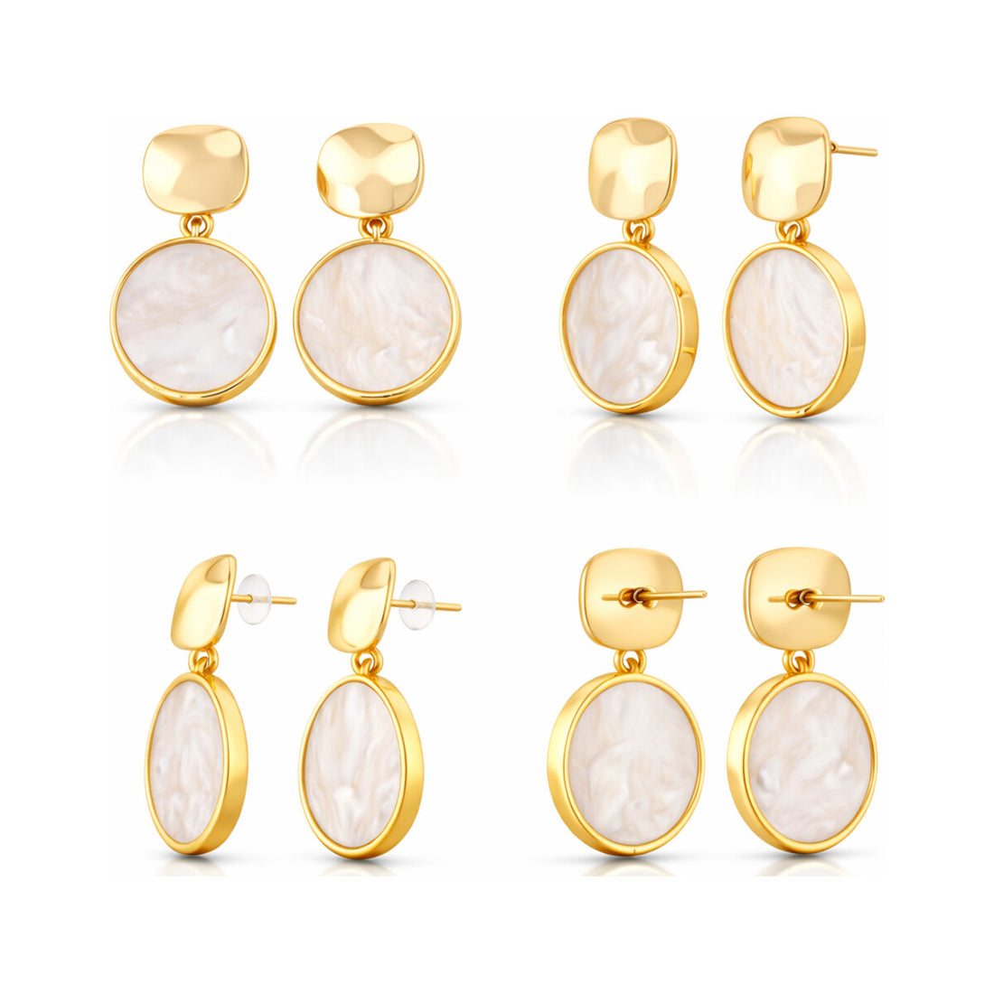 Retro Geometric Drop Earrings