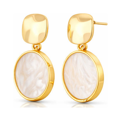Retro Geometric Drop Earrings