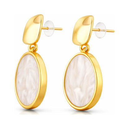 Retro Geometric Drop Earrings