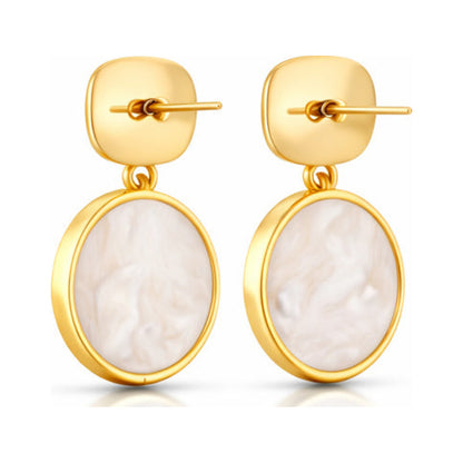Retro Geometric Drop Earrings