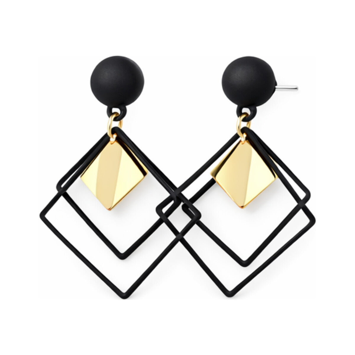 Architectural Retro Drop Earrings