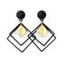 Architectural Retro Drop Earrings