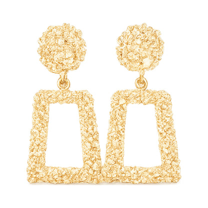 Architectural Retro Drop Earrings