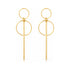 Alloy Geometric Round Earrings – Round Square Vibe Nova
