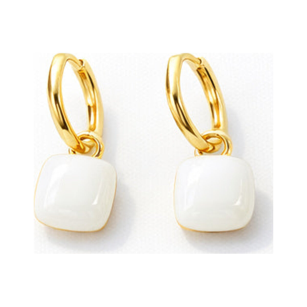 White Resin Statement Drops