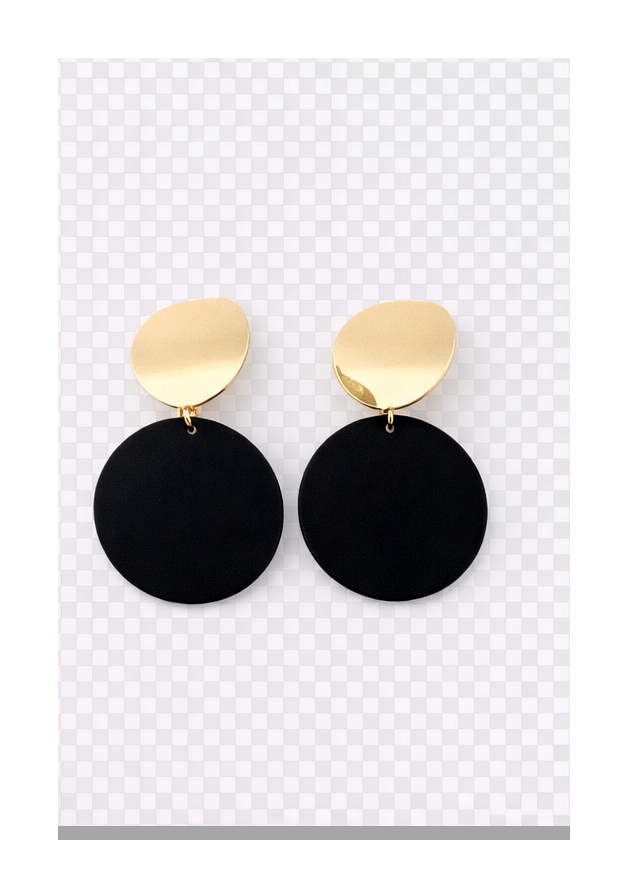 Alloy Geometric Round Earrings – Round Square Halo Nova