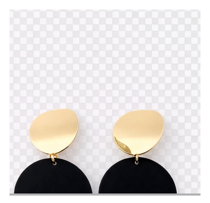 Alloy Geometric Round Earrings – Round Square Halo Nova
